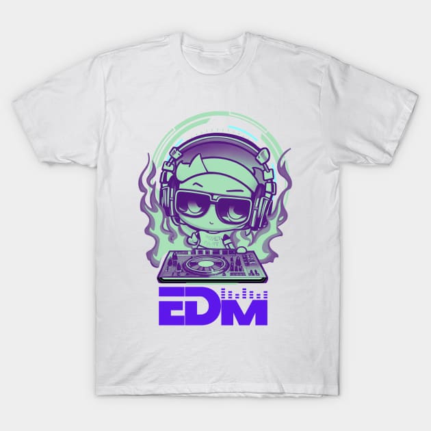 EDM Minty DJ! Green/Purple T-Shirt by SocietyTwentyThree